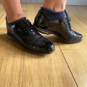 FootJoy black patent leather golf shoes